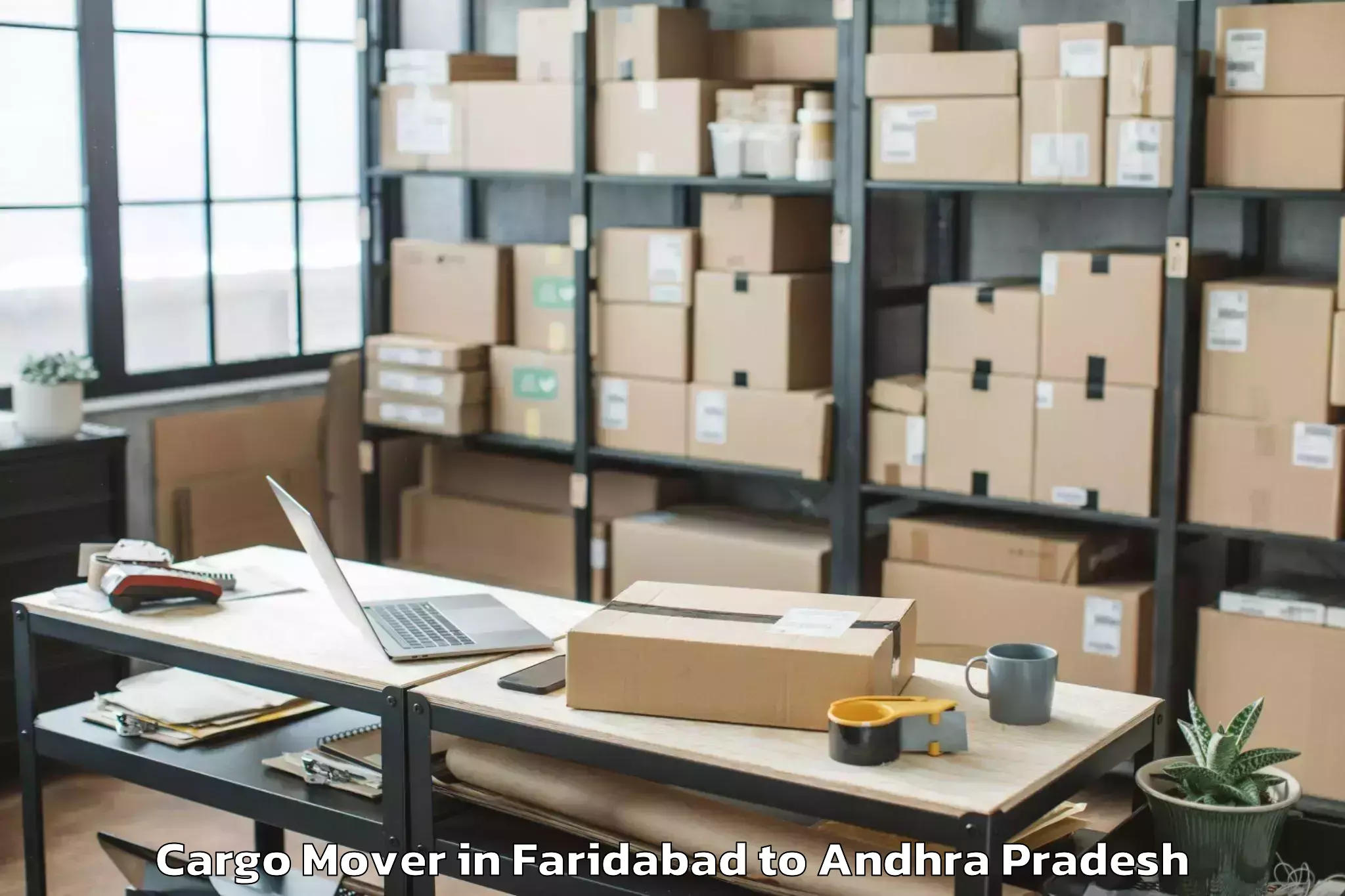 Book Your Faridabad to Vijayawada Cargo Mover Today